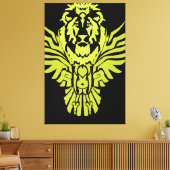 LeeuwUil Canvas Afdruk (Insitu (Woonkamer))