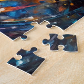 Leeuwvis in expressieve olieverfschildering van de legpuzzel (Zijkant)
