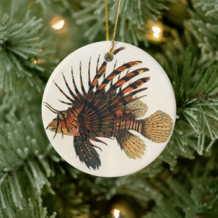 Leeuwvis Vissen, Antieke Mariene Oceaan Leven Dier Keramisch Ornament