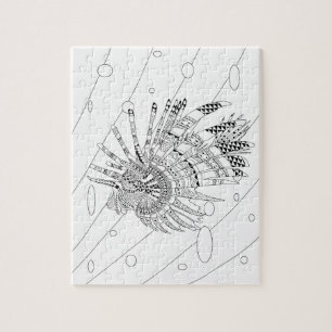 Leeuwvis Volwassenen Kleurplaat Puzzel