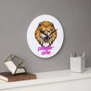 leeuwwandklok grote klok