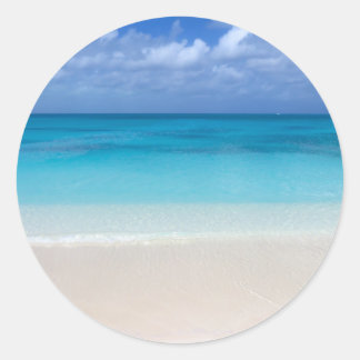Leeward Beach | Foto van Turks- en Caicoseilanden Ronde Sticker