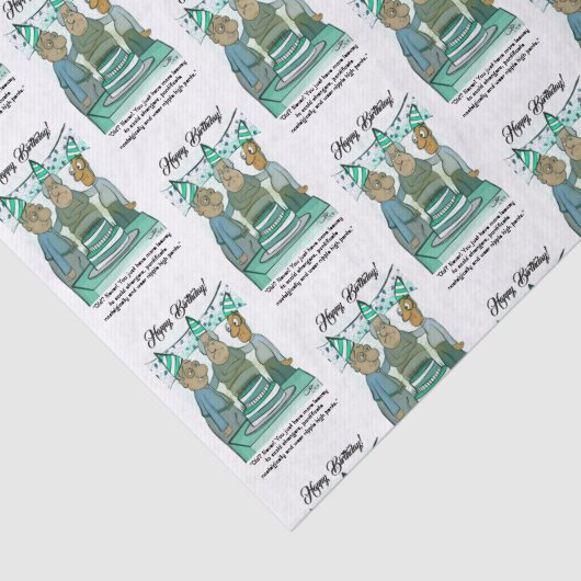 Leeway Senior Verjaardag Tissuepapier (Detail)