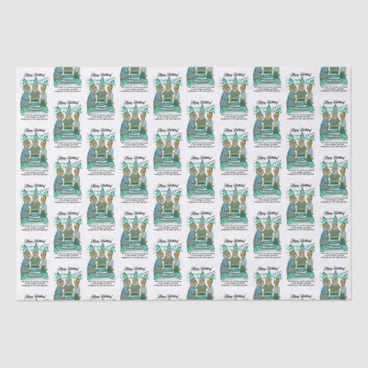 Leeway Senior Verjaardag Tissuepapier (Voorkant)