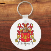 Lefebvre Family Crest Sleutelhanger (Voorkant)