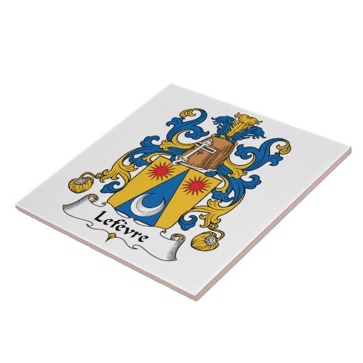 Lefevre Family Crest Tegeltje (Zijkant)