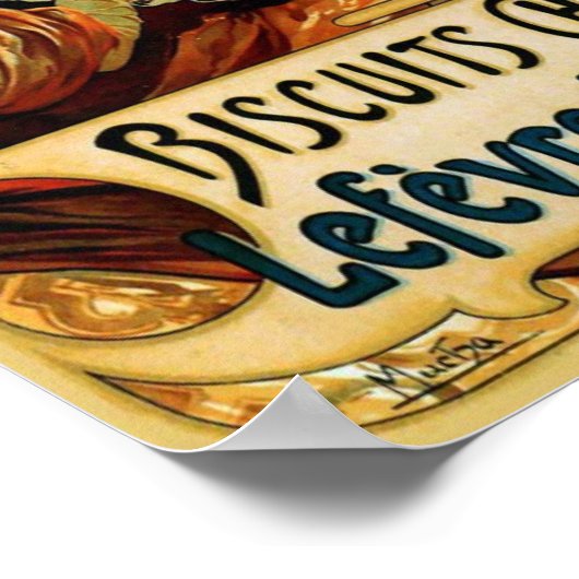Lefevre-Utile By Alphonse (Alfons) Mucha Poster (Hoek)