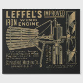 Leffel's Verbeterde IJzerwindmolen 1885 Cadeaupapier (Vlak)