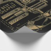 Leffel's Verbeterde IJzerwindmolen 1885 Cadeaupapier (Hoek)