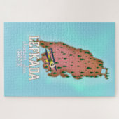 Lefkada Greece reisposter. Legpuzzel (Horizontaal)
