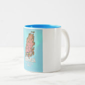 Lefkada Greece reisposter. Tweekleurige Koffiemok (Voorkant rechts)