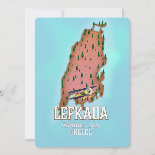 Lefkada Griekenland reisposter. (Voorkant)
