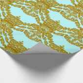 LeFleure Beauful Damask French  Cadeaupapier (Hoek)