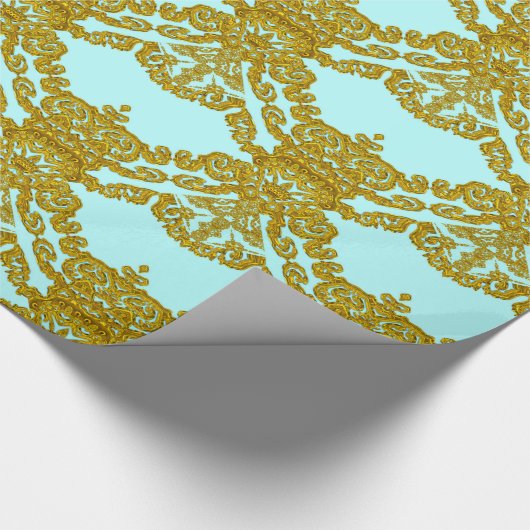 LeFleure Beauful Damask French  Cadeaupapier (Hoek)