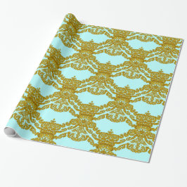 LeFleure Beauful Damask French  Cadeaupapier