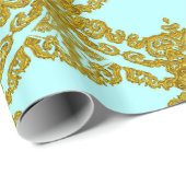 LeFleure Beauful Damask French  Cadeaupapier (Rol Hoek)