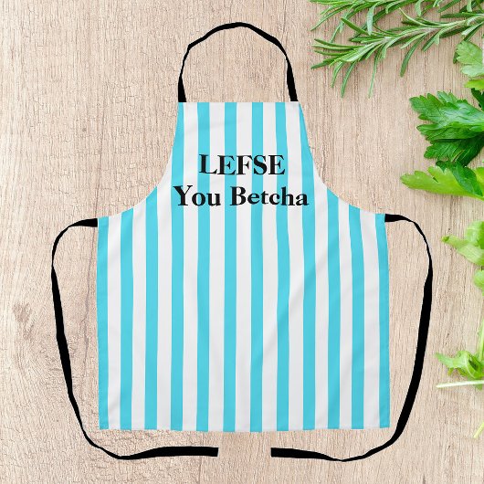 Lefse Aqua Striped All-Over Print Schort