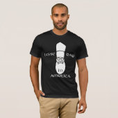 Lefse Day In Amerika T-shirt, zwart-wit T-shirt (Voorkant volledig)