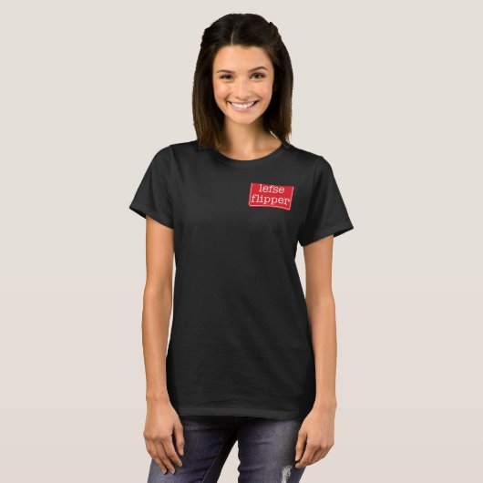 Lefse Flipping Lefse Making Crew T-shirt (Voorkant volledig)