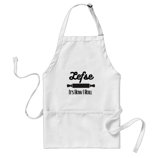Lefse Het is hoe ik Apron rolt Standaard Schort (Voorkant)