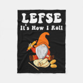 Lefse It's How I Roll Christmas  Fleece Deken (Voorkant)