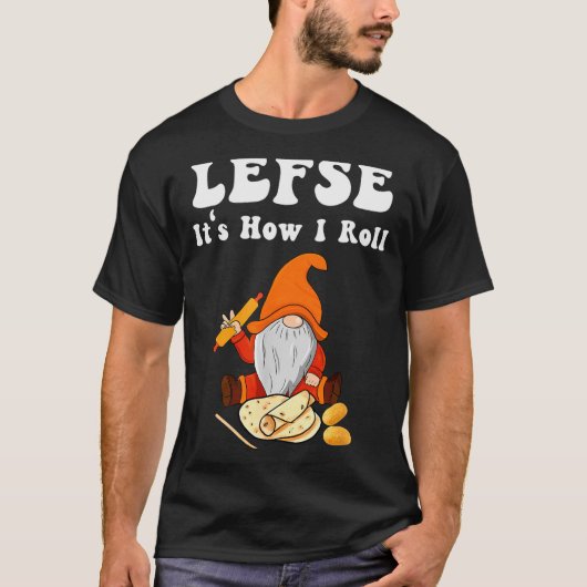 Lefse It's How I Roll Christmas T-shirt (Voorkant)