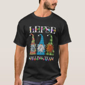 Lefse Making Rolling Team Garden Gnome kerstP T-shirt (Voorkant)