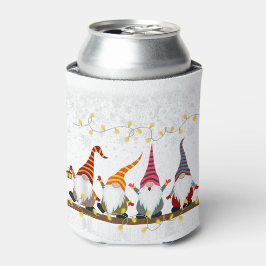 Lefse making rollteam gnome xmas smakeloos kerstfe blikjeskoeler (Blikje Voorkant)