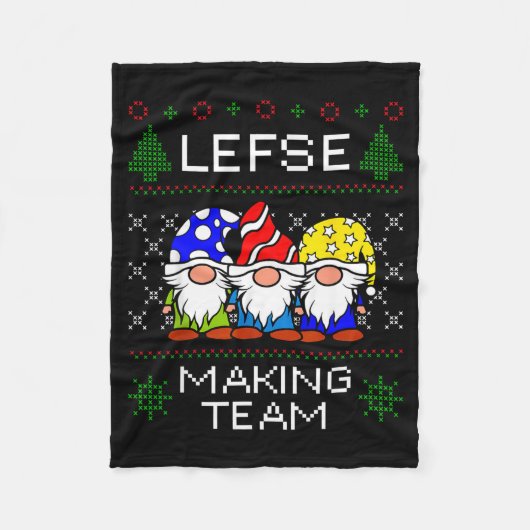 Lefse Making Team Ugly Christmas Sweater  Fleece Deken (Voorkant)