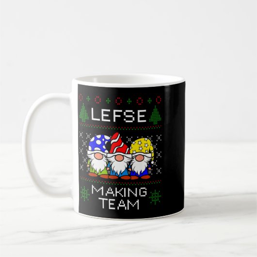 Lefse Making Team Ugly Christmas Sweater  Koffiemok (Links)