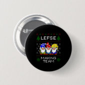 Lefse Making Team Ugly Christmas Sweater Ronde Button 5,7 Cm (Voorkant /achterkant)