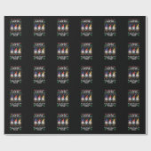 Lefse Rollend Team Kerst Bakken Gnome Kerstmis Cadeaupapier (Vlak)