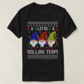 Lefse Rolling Team Funny Kerstbakken Tomte Gn T-shirt (Design voorkant)