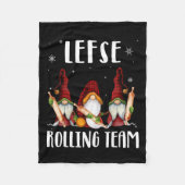 Lefse Rolling Team Gnomes Kerstmis Kind Fleece Deken (Voorkant)