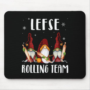 Lefse Rolling Team Gnomes Kerstmis Kind Muismat