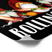 Lefse Rolling Team Gnomes Kerstmis Kind Poster (Hoek)