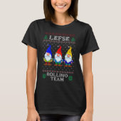 Lefse Rolling Team, Kerstbaking Tomte Gnome T-shirt (Voorkant)
