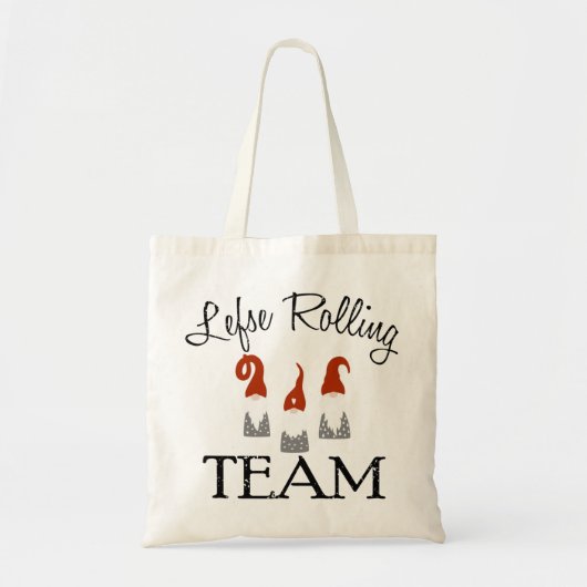 Lefse rolteam kerstmeisje tote bag (Voorkant)