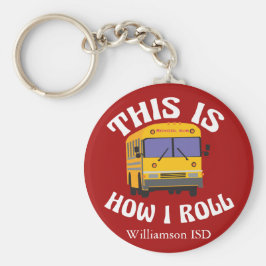 Lefse schoolbuschauffeur Dit is hoe ik Rood moet r Sleutelhanger