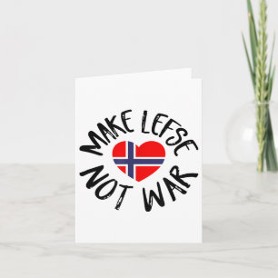Lefse Shirt Gift Noors Vlag Hart Make Lefse N Kaart
