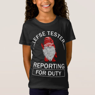 Lefse-tester die verslag doet van de duty gnomen g t-shirt
