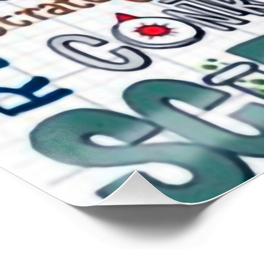 Left and right side of the brain perfect poster (Hoek)