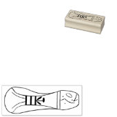 Left Footprint of extraterrestrial rubber stamp Rubberstempel (Gestempeld)