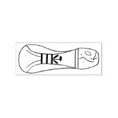 Left Footprint of extraterrestrial rubber stamp Rubberstempel (Afrduk)