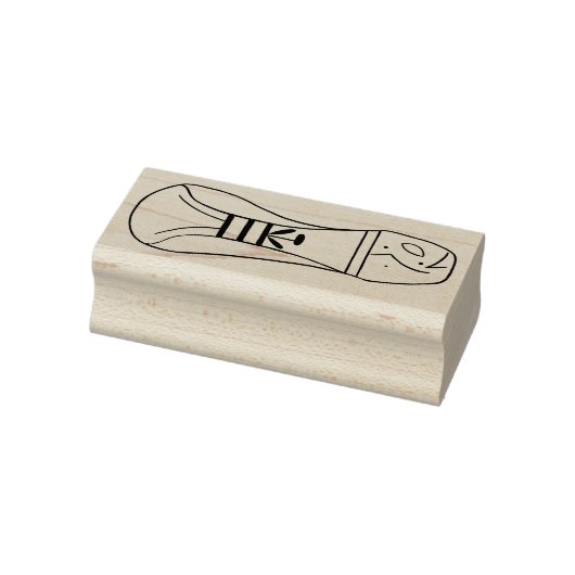 Left Footprint of extraterrestrial rubber stamp Rubberstempel (Stempel)