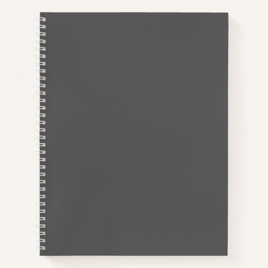 Left-Handed Gray Personalized Name Notebook Notitieboek (Voorkant)