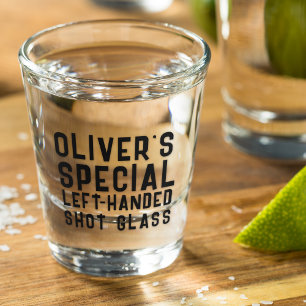 Left Handed Novelty Gift Funny Shot Glas