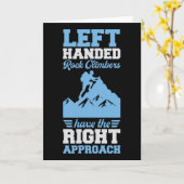 Left Handed Rock Climbers Have The Right Approach  Kaart (Gele Bloem)