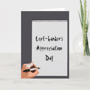Left-handers appreciation day kaart
