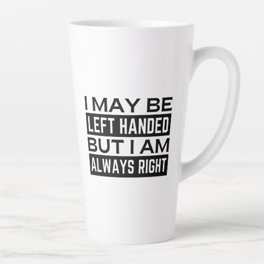 Left Handers Mug Latte Mok (Rechts)